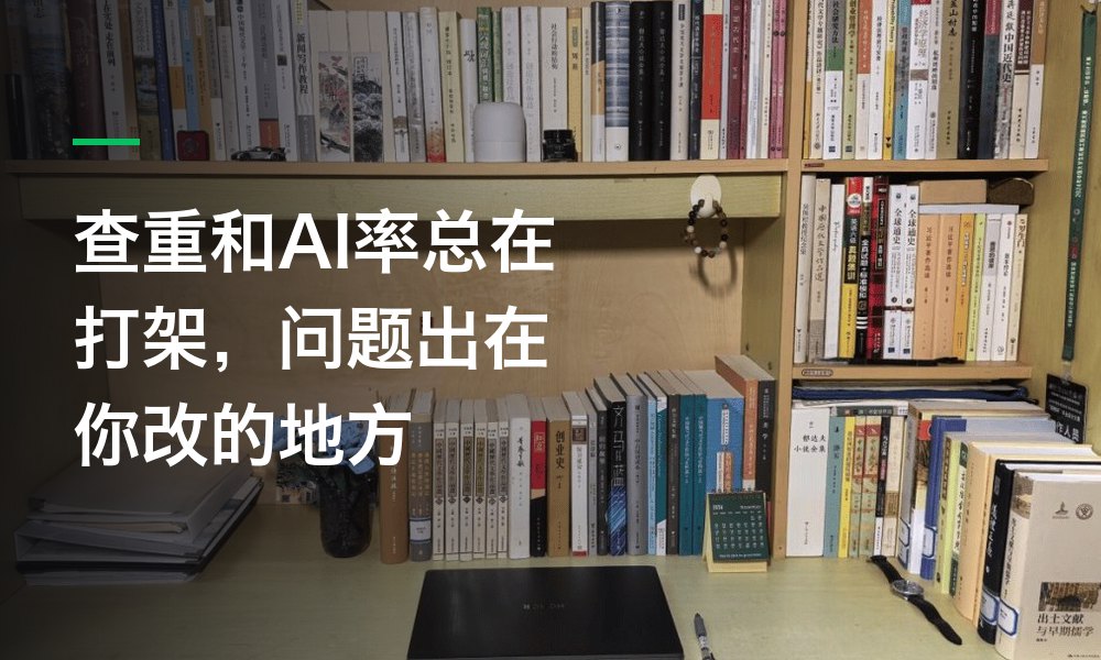 查重和AI率总在打架，问题出在你改的地方